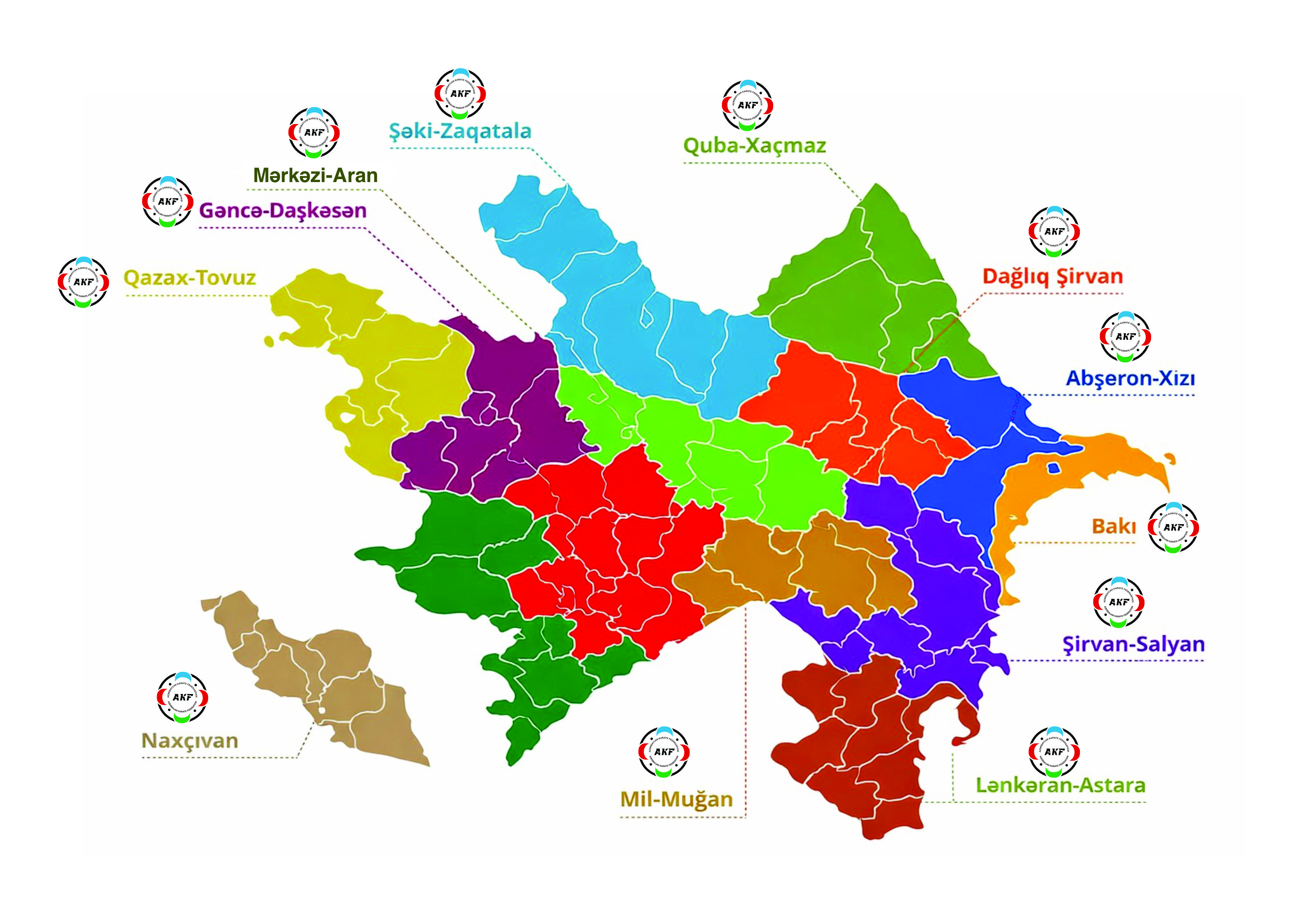 Karate klublarının xəritəsi