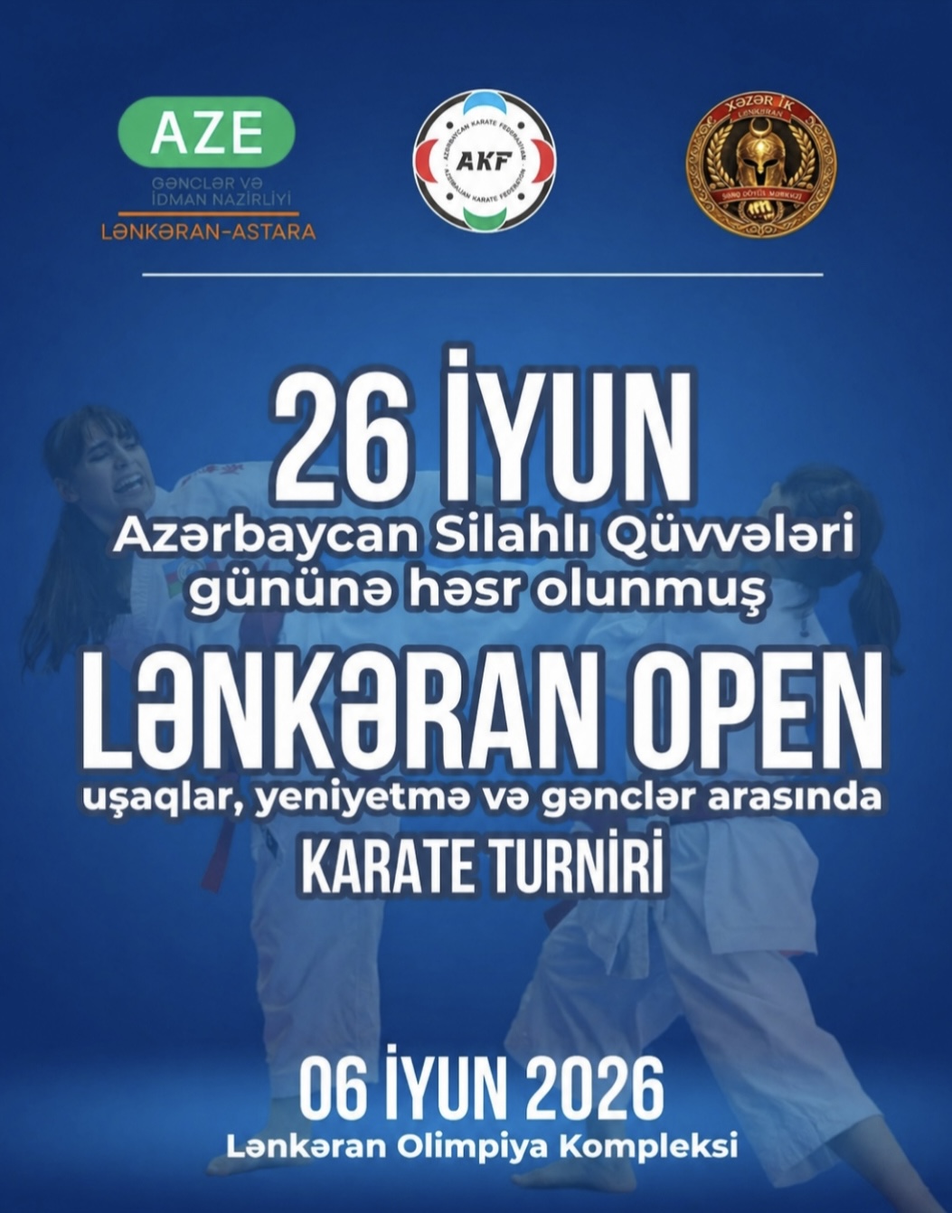 "26 İyun - Silahlı Qüvvələr Günü"nə həsr olunmuş karate turniri