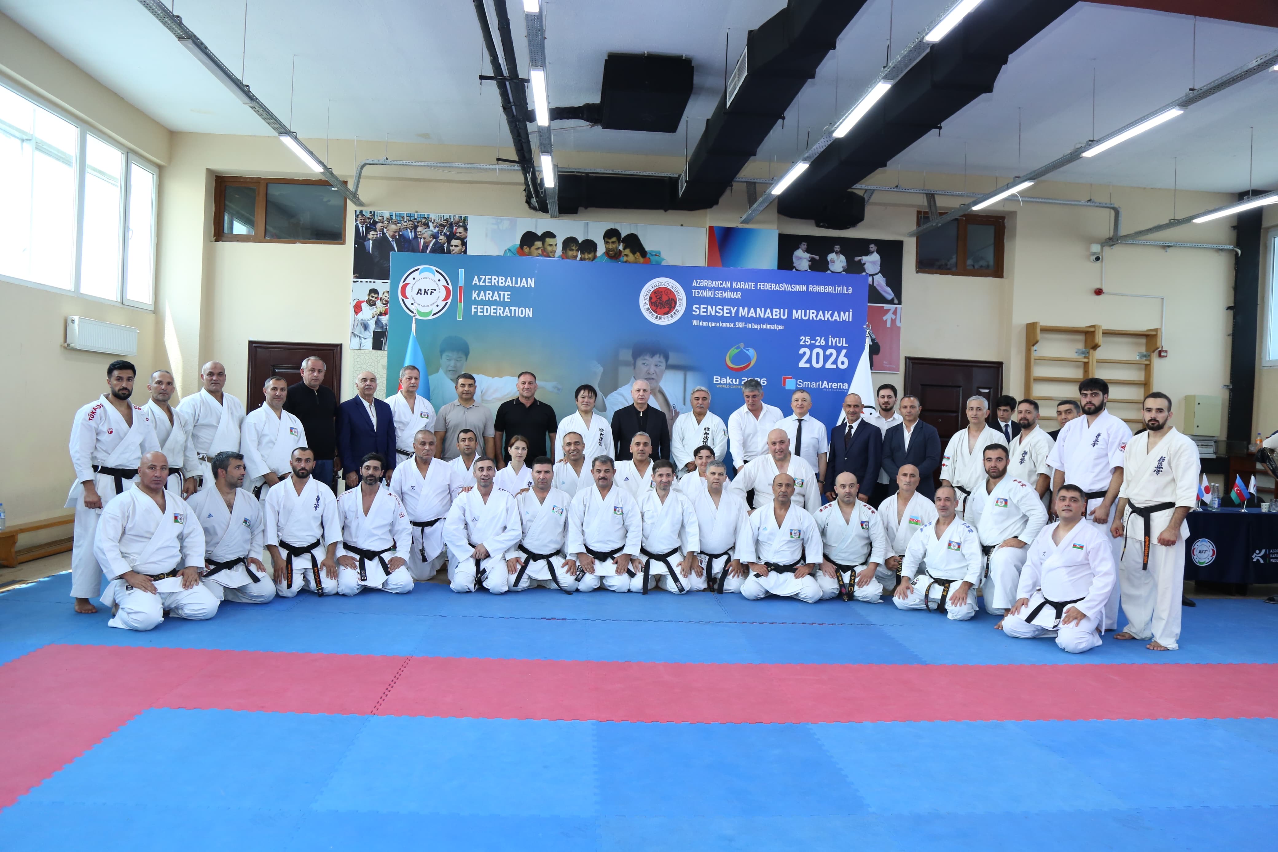 Sensei Manabu Murakaminin rəhbərliyi ilə keçirilən karate üzrə texniki seminar uğurla başa çatıb